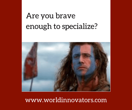 FB Are you brave enough to specialize