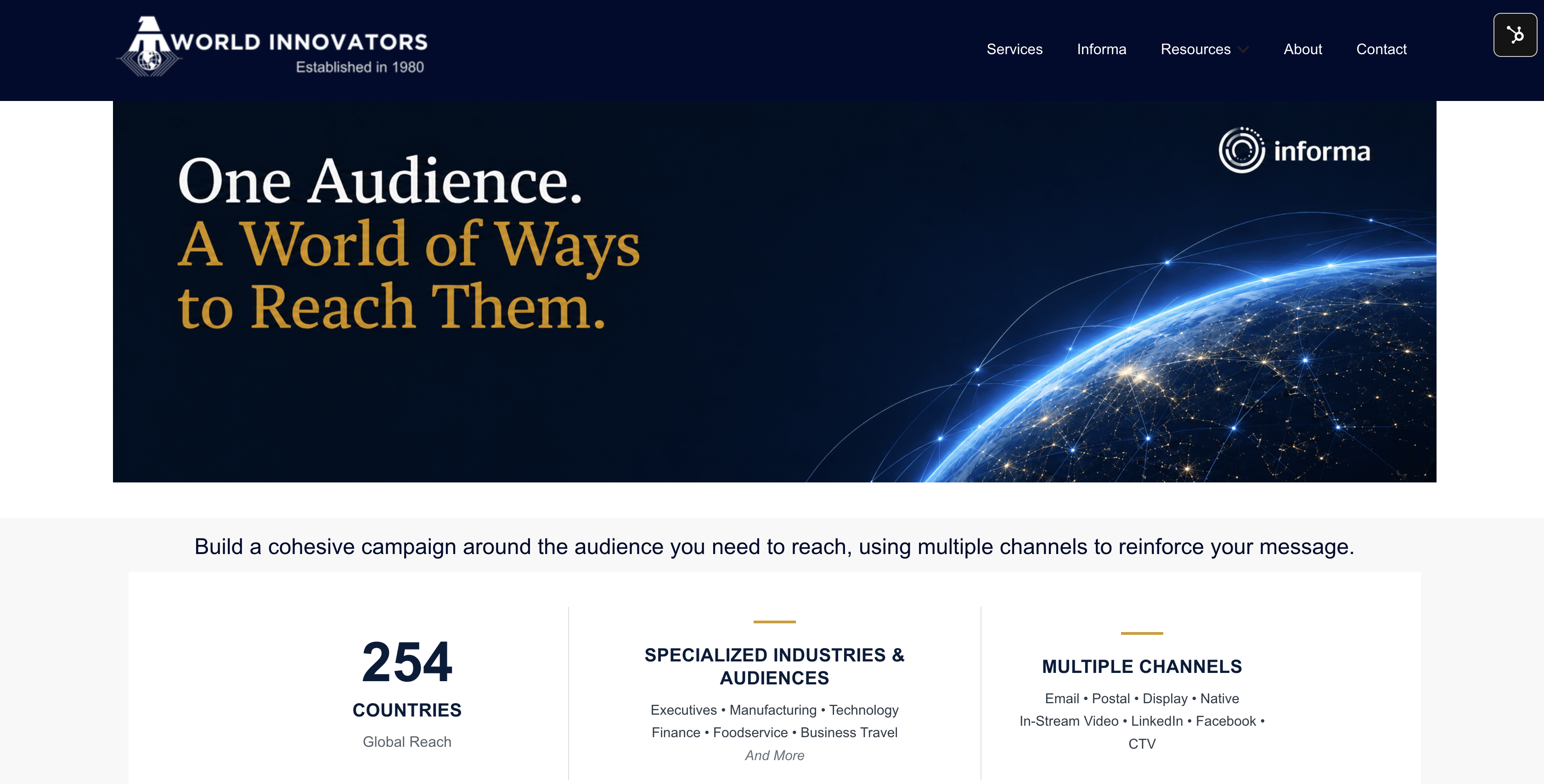 Informa x World Innovators partnership