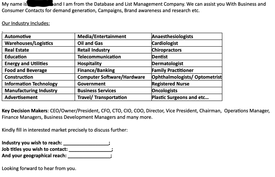 Unethical List Request-1