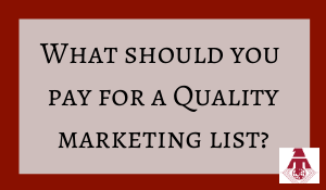 Price for a quality marketing list