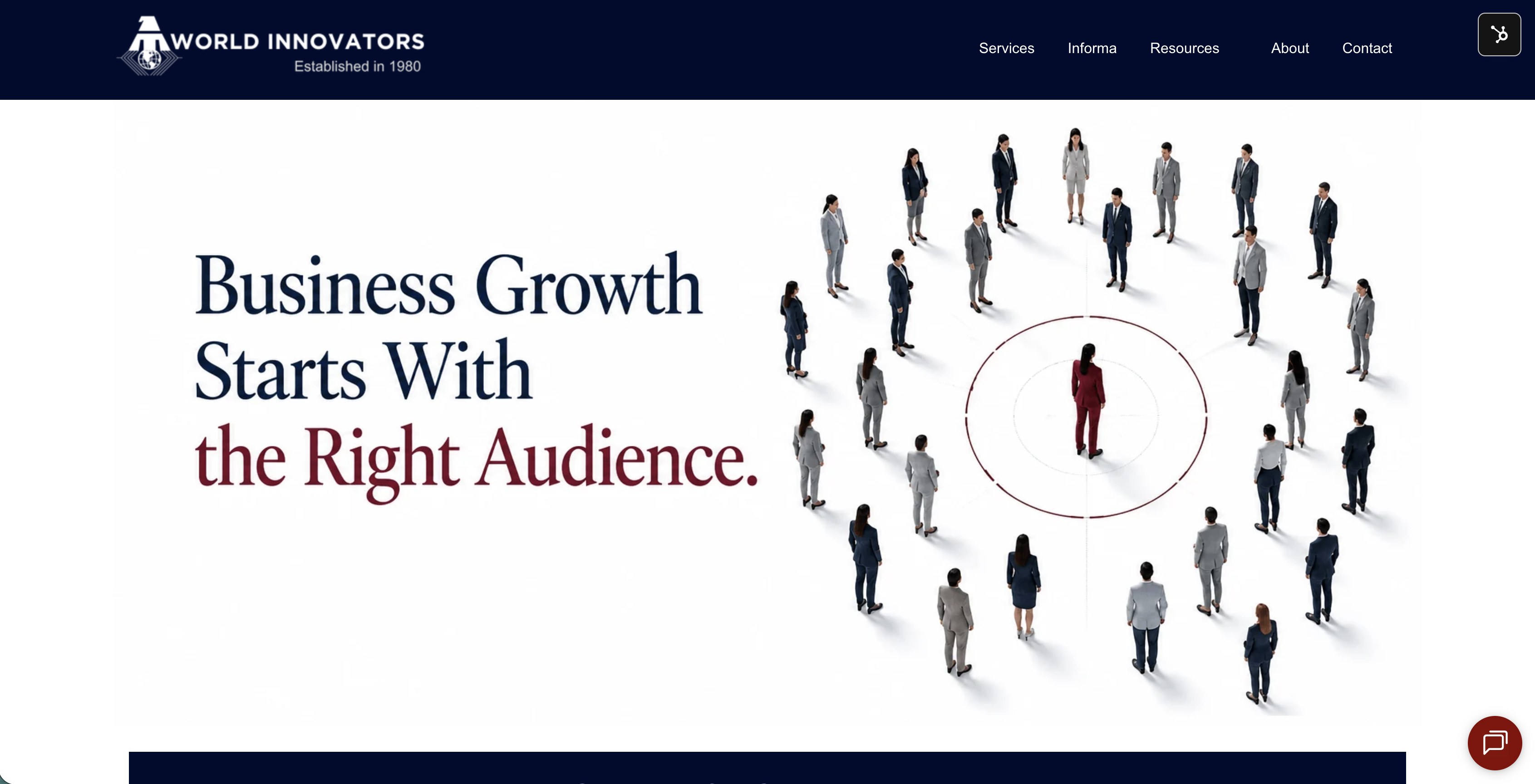World Innovators website redesign